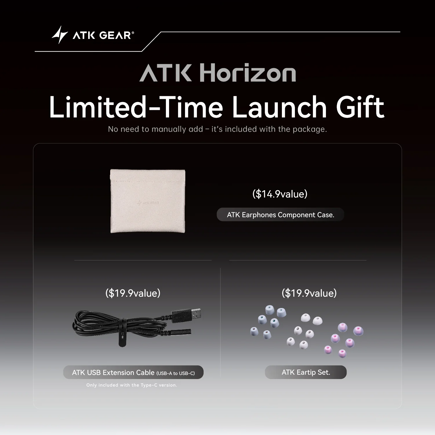 ATK Horizon DSP Gaming In-ear Earphones - Image 3
