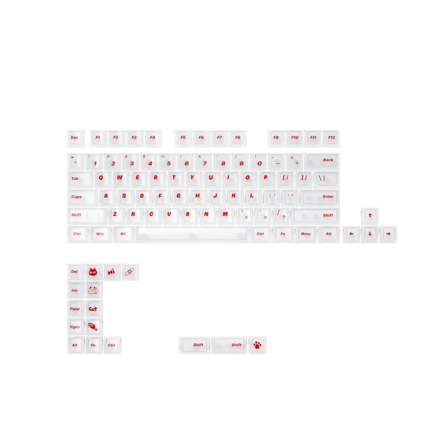 ATK Rest Day Top-Frosted  Keycap Set- 94 Keys - Image 2